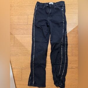 FRAME Le Sleek Straight Studded Jean size 27